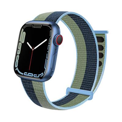 China Sport Nylon Loop Nylon Band For Apple Watch Breathable Nylon Loop Strap For Iwatch Series 6/se/5/4/3 40/44mm for sale