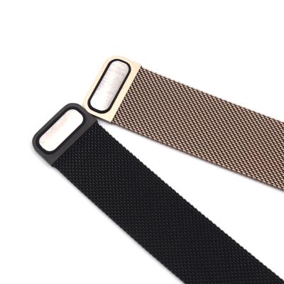 China Water Resistant Band for Apple Watch, Stainless Steel Mesh Sport Wristband Loop Strong Magnetic Closure Strap for iWatch Series 1 2 3 4 for sale