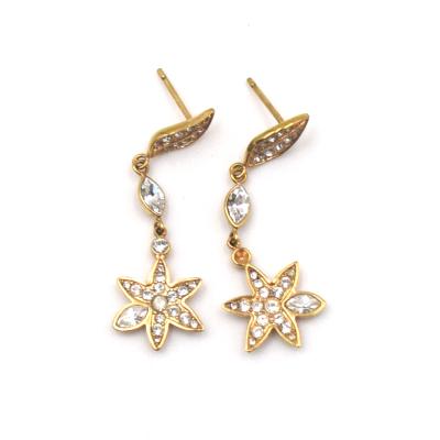 China High Shiny Polished Starfish Stud Earrings Statement Alloy Ocean Stud Earrings For Women Jewelry Gifts for sale