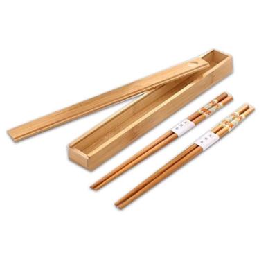 China Hot Sale Factory Direct Stocked Natural Bamboo Food Bowl Packaging Chopstick Box for sale