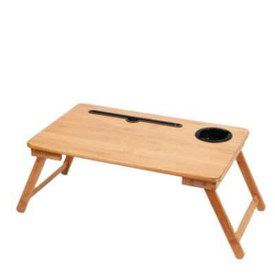 China Custom Adjustable (Height) Cheap Bamboo Laptop Stand Computer Table Top for sale