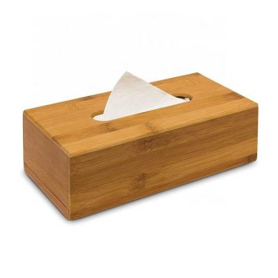 China Eco - Friendly Removable Bottom Bamboo Tissue Dispenser Toilet Paper Holder Tissue Holder for sale