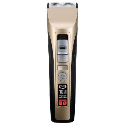 China Viable LCD Dog Grooming Trimmer, 5 Speeds Low Noise Adjustable Ceramic Blade Pampers Hair Razor for sale