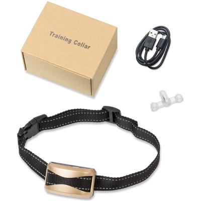 China Anti Viable No Barking Electronic Bark Collar No Shock Training Collar For Humane Dog Training Collars No Shock for sale