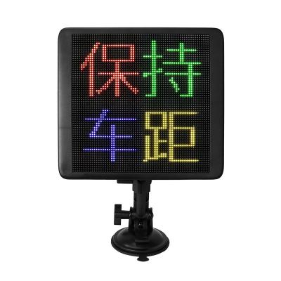 China Car rear window led digital display size 64x64 NEW big dots Wifi APP mobile control led display for car led display for car rear window for sale