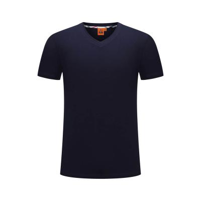 China Free Shipping 200 Gsm Deep Blue Sport Fitness T-shirt Anti-wrinkle Quick Dry Men for sale