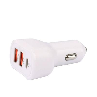 China Mobile Phone Charging In Left Type Car Charger Amazon Models QC3.0 Charger USB Charger Quick 3 C Port Car Mobile Phone Explosives for sale