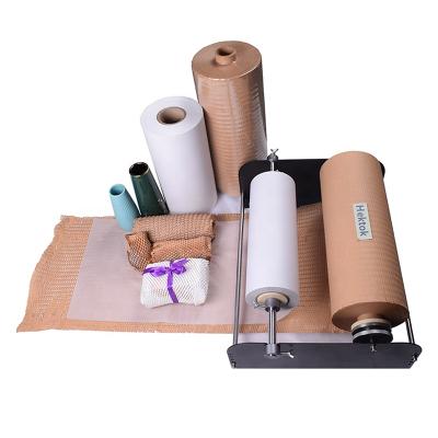 China Biodegradable Wholesale Paper Roll Honeycomb Protective Pad Cushioning Packaging Paper Wrap Brown 11.8