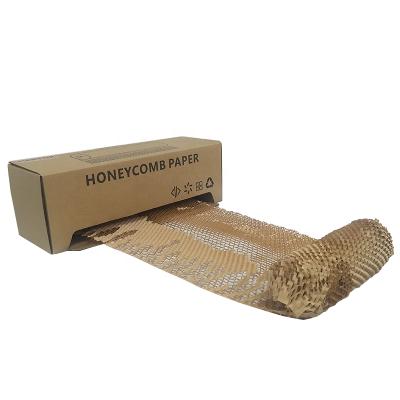 China Biodegradable Honeycomb Envelope Honeycomb Paper Roll Eco-Friendly Recyclable Hoenycomb Eco-Friendly for sale