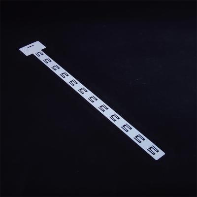 China Supermarkt Shelf Plastic Price Display Hanging Clip Strip For Supermarket Display for sale