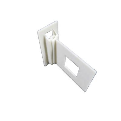 China Corr-A-Premium Eco-Friendly White Corrugated Shelf Support Clip With Big Hole for sale