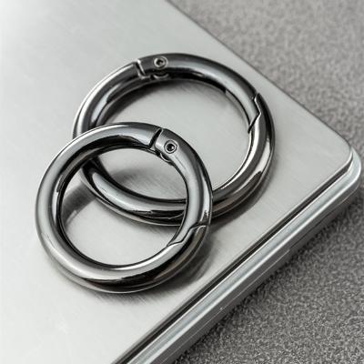 China Spring Zinc Alloy Zinc Alloy Ring Round Metal Buckle Open Ring Key Ring Luggage Webbing Around Buckle Metal Hanging Iron for sale