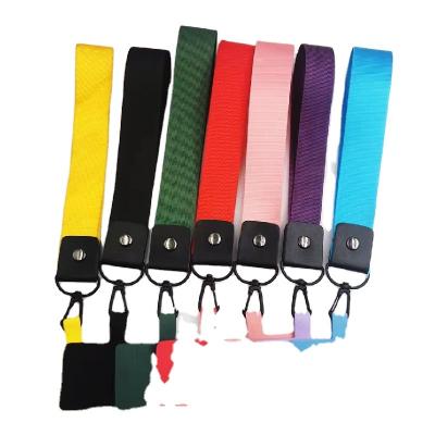 China Popular High Quality Polyester Anti-drop Artifact Dressers Hollow Out Cell Phone Case With Lanyard Neck Holder for sale