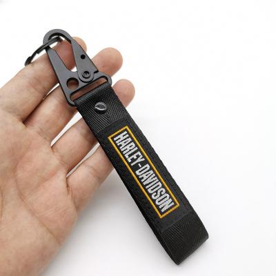 China Free Design High Quality Polyester Rope Key Chain Fashion Customized Short Lanyard for sale