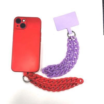 China Universal New Product Lanyard Keychain String Mobile Chains Beads Handmade Women Phone Strap for sale