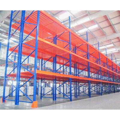 China Corrosion Protection 3 Beam 4 Layer Storage Warehouse Racking Heavy Duty Pallet Racking System With Customized Load for sale