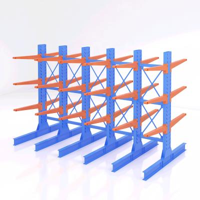 China Corrosion Protection Tailor Made Cantilever Racking Steel Pipe Storage Rack With Powder Coating Or Galvanized Finish for sale