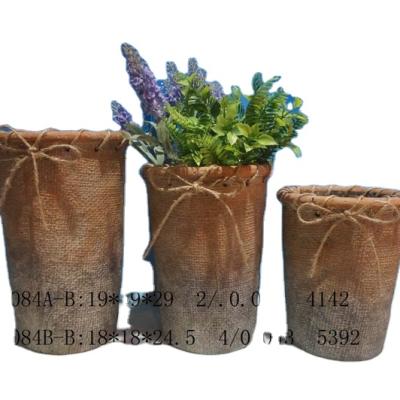 China Pastoral Flower Pots Suppliers Wholesale Creative Cartoon Cement Flower Pot Concrete Concrete Big for sale