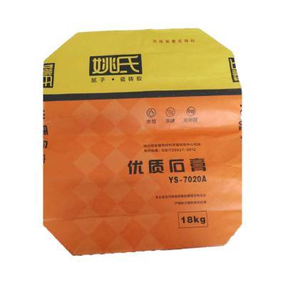 China Recyclable Factory Wholesale Bag Valve Kraft Paper Bag Valve Pocket Valve Bag 25kg for sale