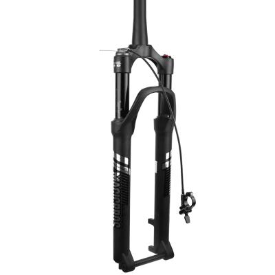 China Aluminum Alloy Front Suspension Fork Air Damping MTB Mountain Bike Mountain Bikes High Strength Magnesium Fork 27.5 Inch Bicycle Fork for sale