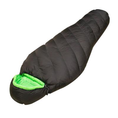 China Duck Down Sleeping Bag black hydrophobic ultralight portable with loft base-Ultra season men's and women's mummy bags 4 the light weight for camping for sale