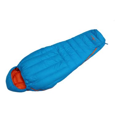 China Duck Down Sleeping Bag Loft Peacock Blue 4 Base-Ultra Season Men's and Women's Mom's Bags Lightweight Hydrophobic Ultralight Portable for Camping for sale