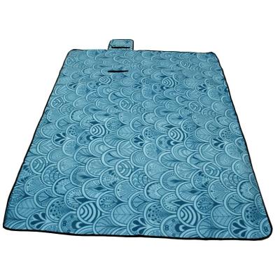 China Portable Outdoor Picnic Blanket Custom Waterproof Fleece Mat Beach Picnic Blanket for sale