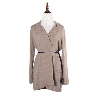 China Anti-wrinkle India V-neck Madame Thick Winter Woman cashmere sweater cardigan for sale