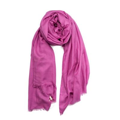 China Wholesale CLASSIC SIMPLE Chinese Cashmere 30% Silk 70% Pashmina Women's Scarf for sale