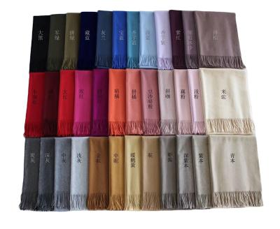 China Cashmere Winter New Arrival 100% Cashmere Scarves Color Customized for sale