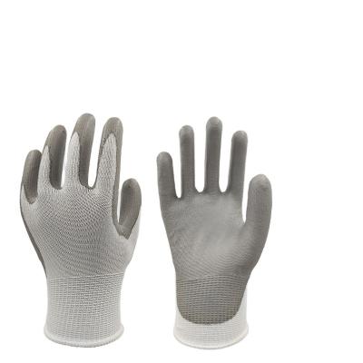 China Anti-Cut Cut Resistant Glove PU Coated Works Glove 13G HPPE Coated PU ASIN Cut Resistant A2 Gloves for sale