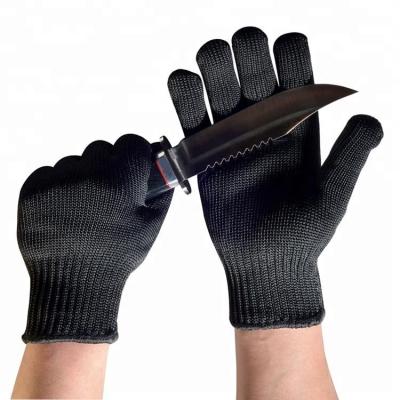 China Steel Cut Proof Polyester Hand Protector For Cutting Anti Cut Gloves For Kitchen Knife Cut Resistant Gloves for sale