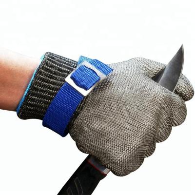 China 316 Stainless Steel Wire Mesh Work Gloves Metal Handling Gloves Saw Proof Gloves for sale