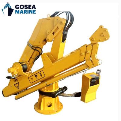 China Long Life Span Gosea Marine Crane Catalog Single-Arm Lifeboats Crane for sale