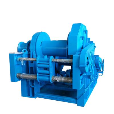 China Warehouse 10 ton marine single drum hydraulic winch with cheap price for sale