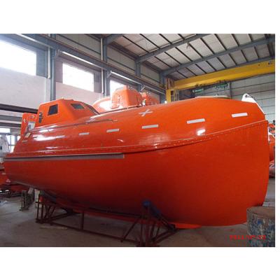 China Fire-feigned type FRP Chinese manufacturers provide totally enclosed free fall lifeboat 6.8M Length easy to operate lifeboat for rescue for sale