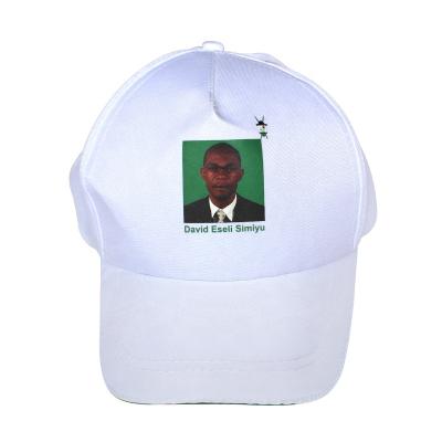 China breathable & Cheap Custom Waterproof Polyester White Hat For Election for sale