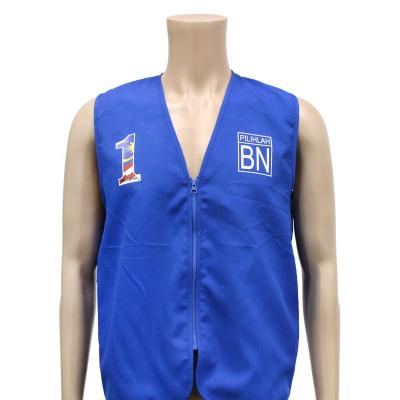 China Anti-wrinkle factory wholesale unisex cheap polyester election vest for sale