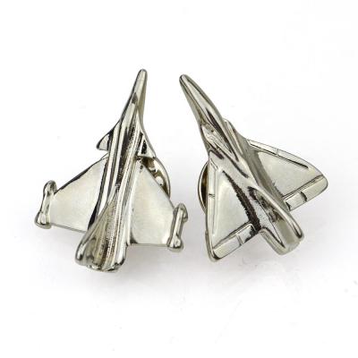 China Wholesale 3D Metal Pin Clip Product Custom Bronze Mini Airbus Aircraft Pin Badge With Safety Pin for sale