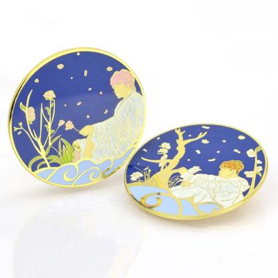 China Europe Promotion Custom White Cheap Friends Enamel Metal Pin Manufacturers For Enamel Pins for sale