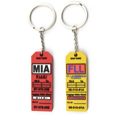 China Professional Artigifts Promotional Company Soft Key PVC 3d Chain Label for sale