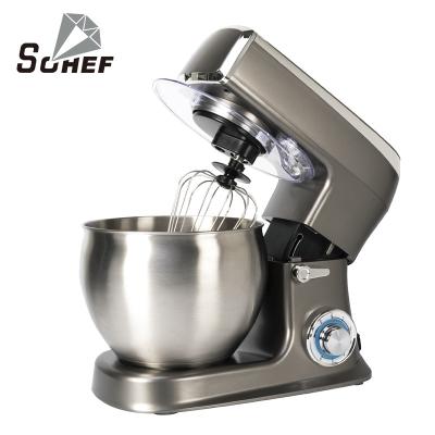 China Heavy Duty Beater Ejector Knob Shinechef Stand Mixer Factory Mixer Kitchen Appliances 5L 6L 7L DC AC Stand Milk Mixer for sale