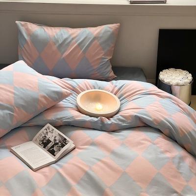 China 100% Cotton Nondisposable Comforter Set Luxury Fashion Printed Flatsheet Duvet Cover Pillowcase Bedding Set 40s for sale