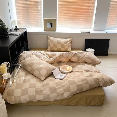 China Wholesale Nondisposable Home Bedding Set Luxury Breathable 100% Cotton Duvet Cover Flatsheet Bedding Sets 40s for sale