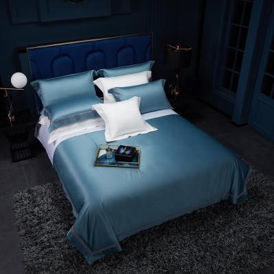 China Best Quality Nondisposable Sheet Sets Soft Flatsheet Four Bedding Set Luxury Silk Duvet Cover Wholesale Bedding Sheets for sale