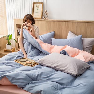 China Factory Direct Wholesale Nondisposable New Lowest Price Color Comforter Cover Duvet Bedding Set China 100 Cotton Hotel Bulk Buy for sale