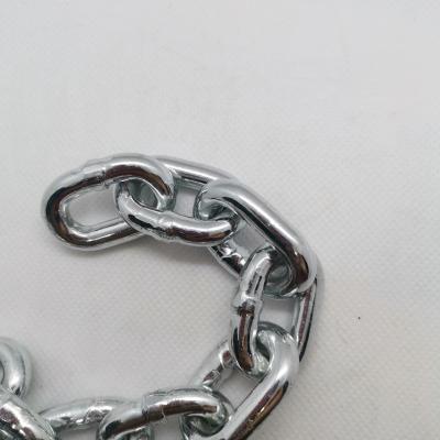 China Drag Chain Test Chain ASTM80 G43 High Chain Electro Galvanized Welded Link Chain for sale