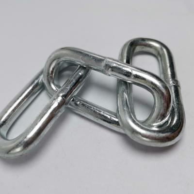 China Drag Chain Smooth 8mm DIN5685C Galvanized Long Link Chain Metal Chain for sale