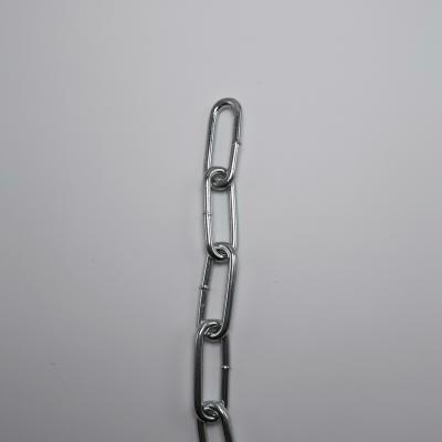 China Drag Chain Welded DIN766 Standard Short Galvanized Link Chain 2mm Steel Link Chain Twisted Chain for sale