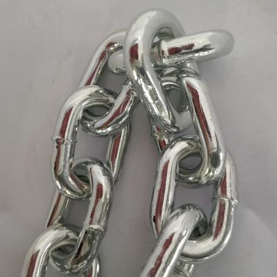 China DIN766 Chain Welded Link Chain 10mm Drag Chain for sale